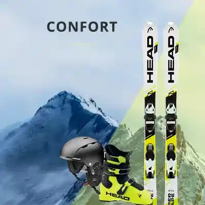 Matériel de ski Comfort : idéal pour les skieurs débutants recherchant stabilité et facilité d’utilisation à Pas de la Casa et Canillo.